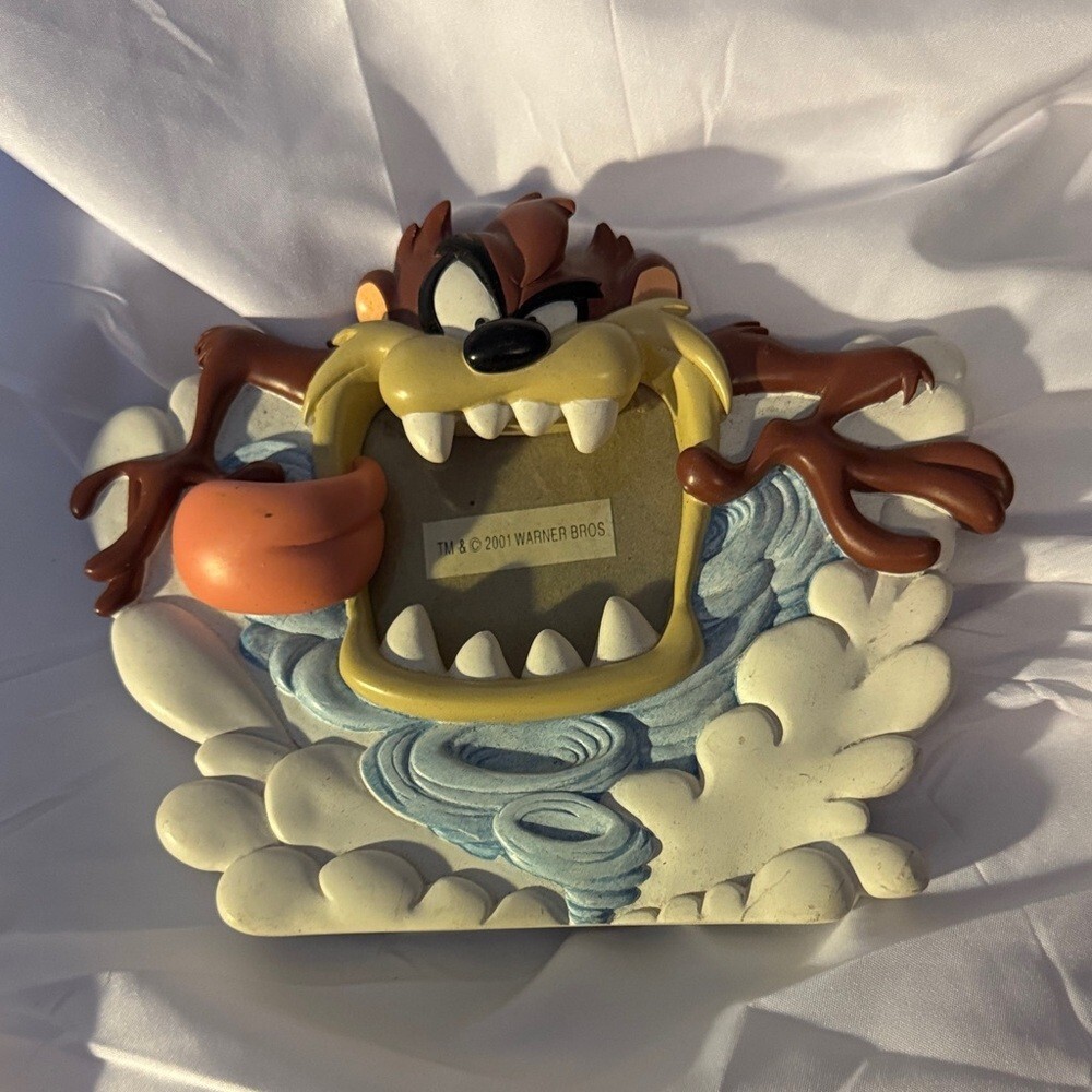 ★ Vintage 2001 Taz Tasmanian Devil Warner Bros Wall Plaque Decor